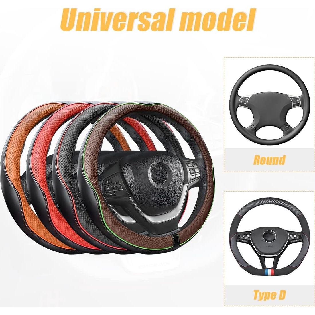 Funda de Volante de Cuero Moly Magnolia 38cm Antideslizante