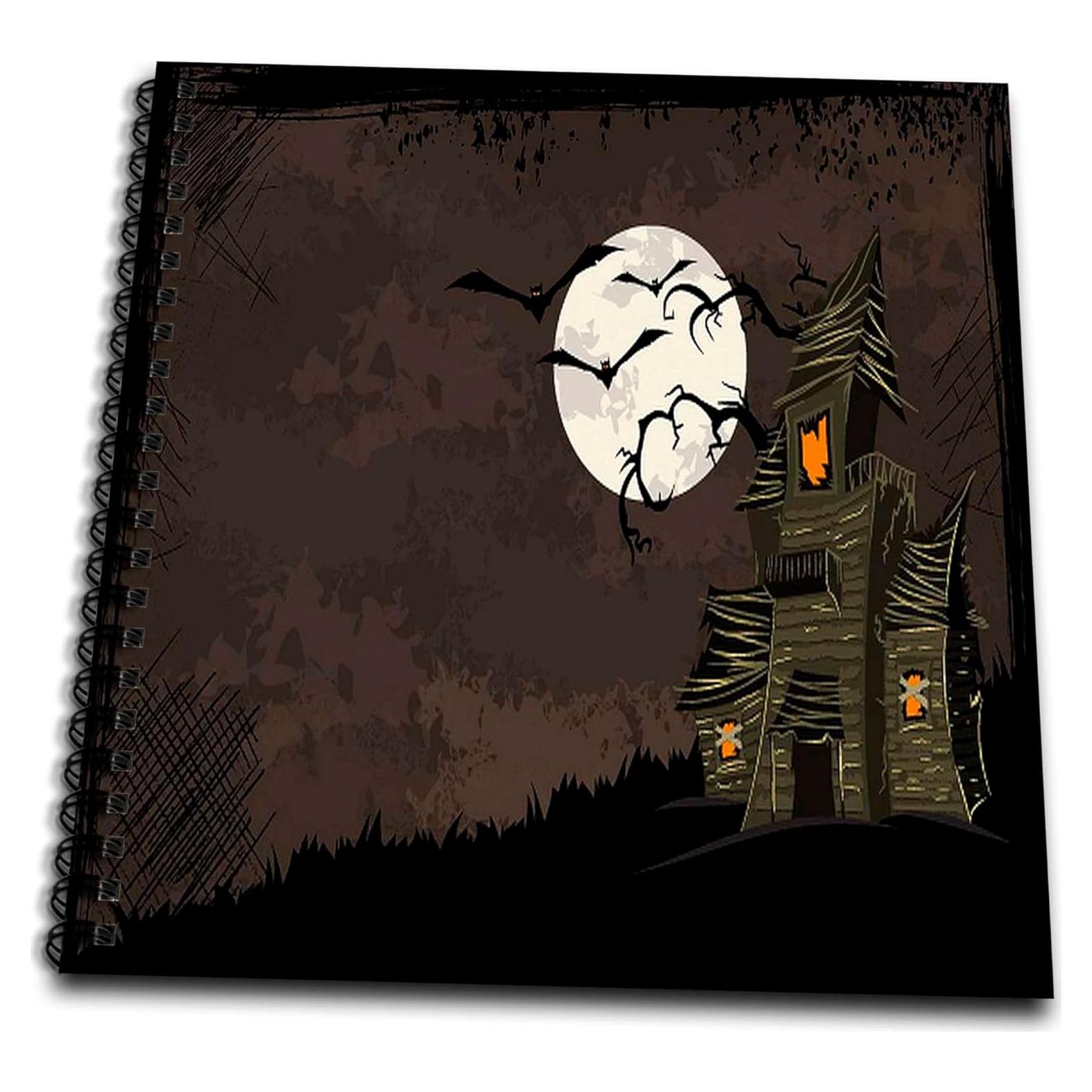 Libro de Dibujo Halloween 3dRose 20x20 cm Tapa Dura 50 Páginas