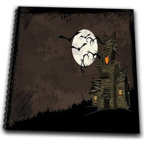 Libro de Dibujo Halloween 3dRose 20x20 cm Tapa Dura 50 Páginas