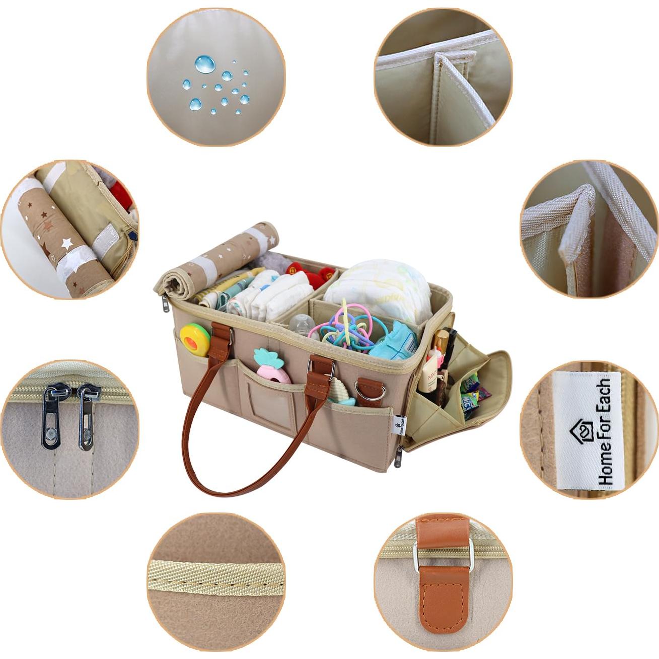 Organizador de Pañales Home For Each Marrón Impermeable