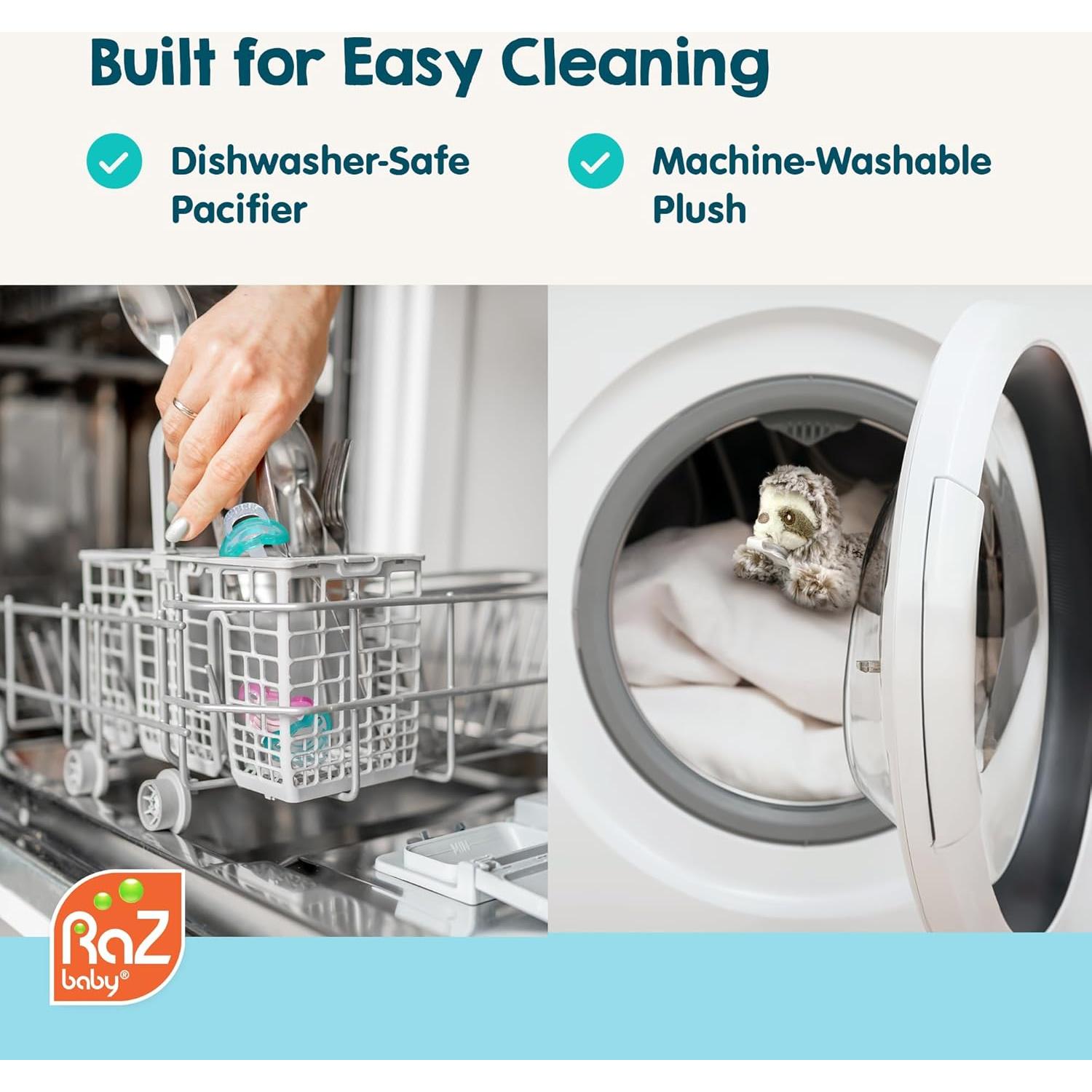 RaZbaby Oso RaZbuddy Portador de Chupete Peluche 0 Meses+