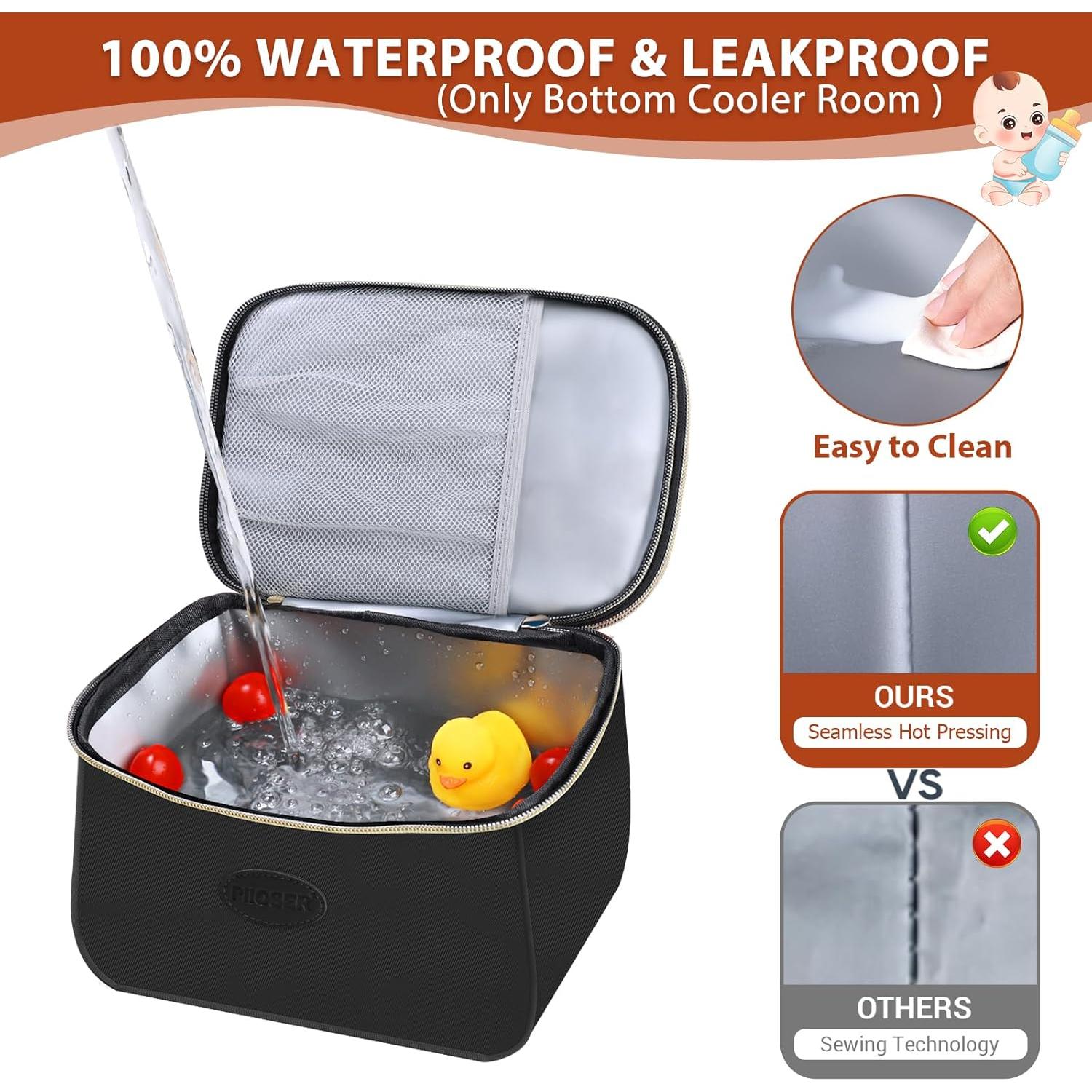 Bolsa Térmica PIIOSER para Leche Materna 5.3L Negra