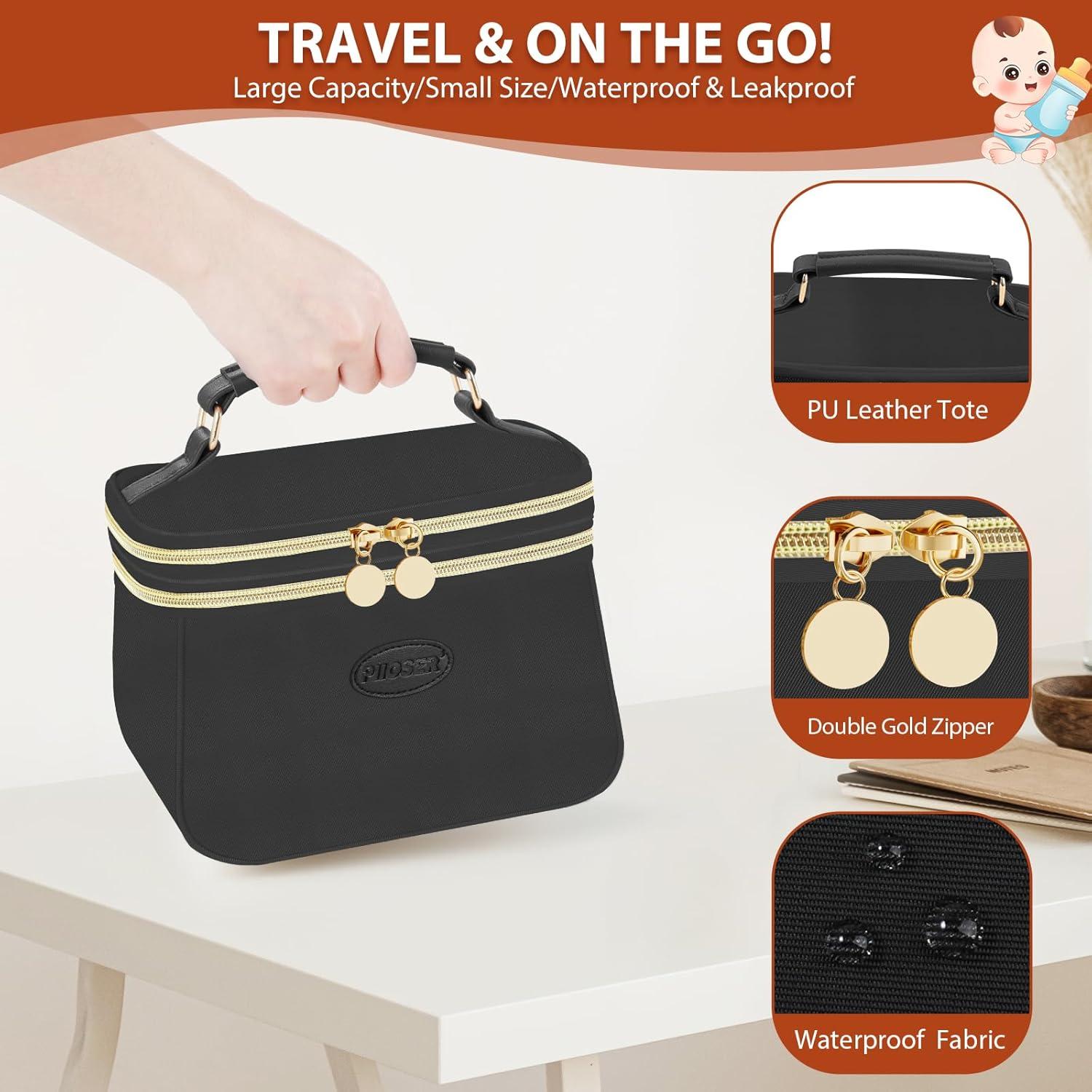 Bolsa Térmica PIIOSER para Leche Materna 5.3L Negra