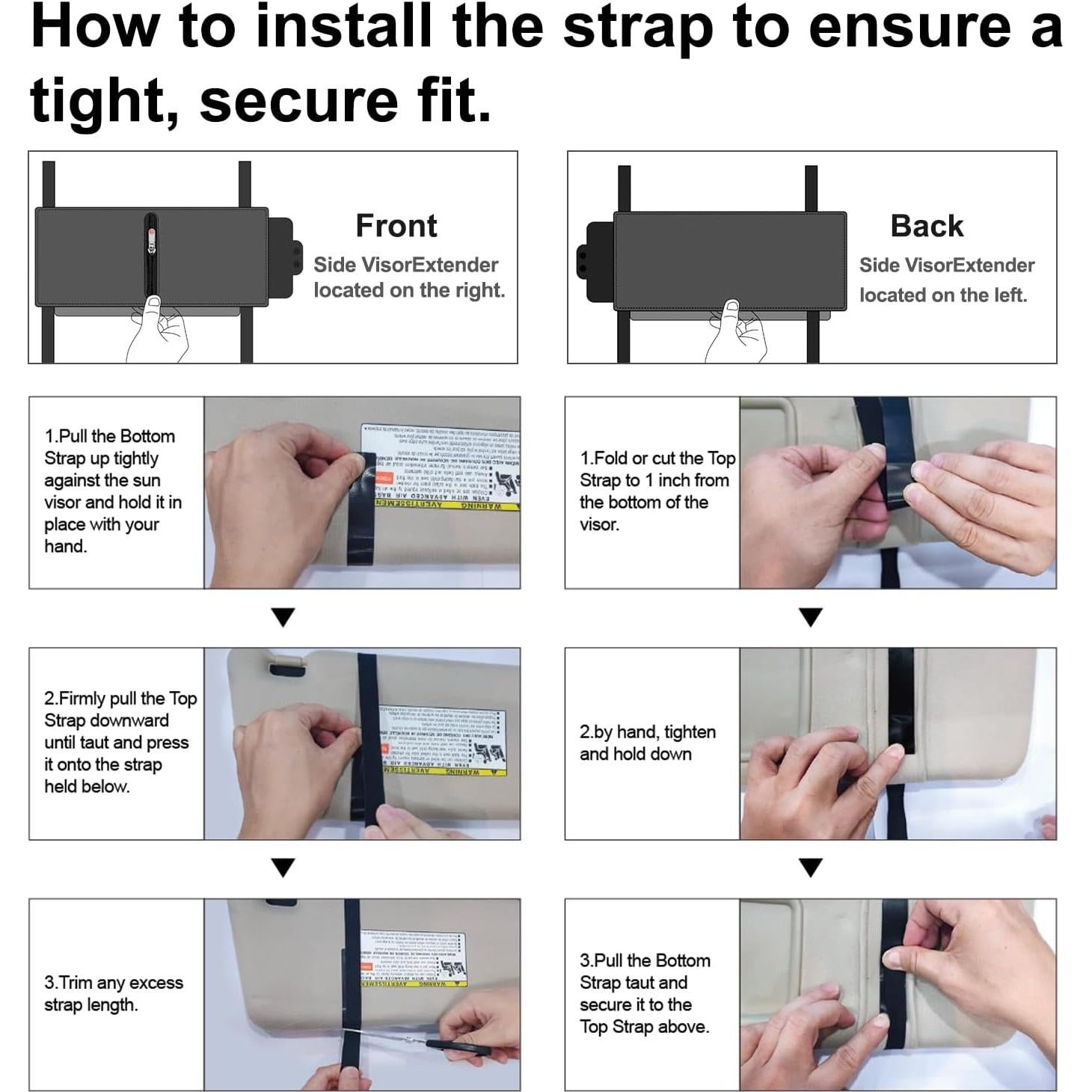 Visera Solar Polarizada Veharvim VH-SV04D Antirreflejo UV400