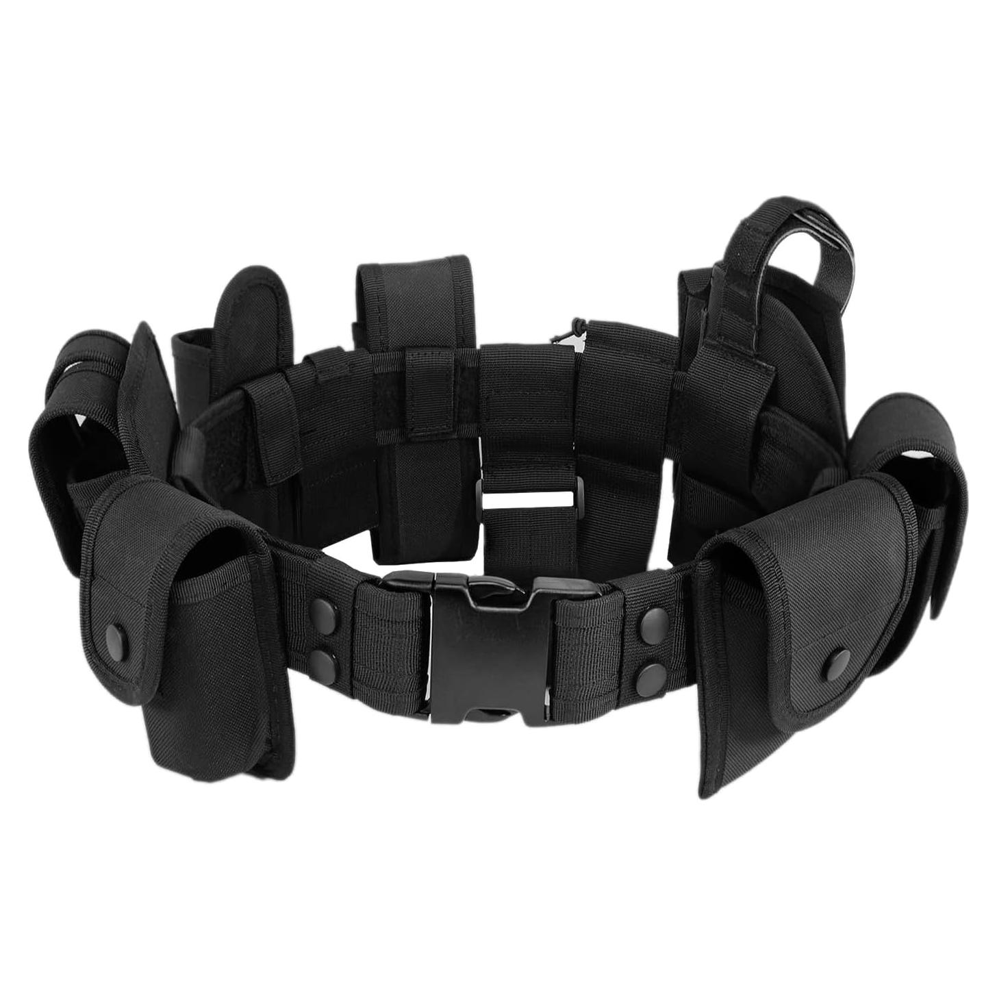 Cinturón Táctico KDKDXV 10 en 1 Ajustable 5,08 cm Negro