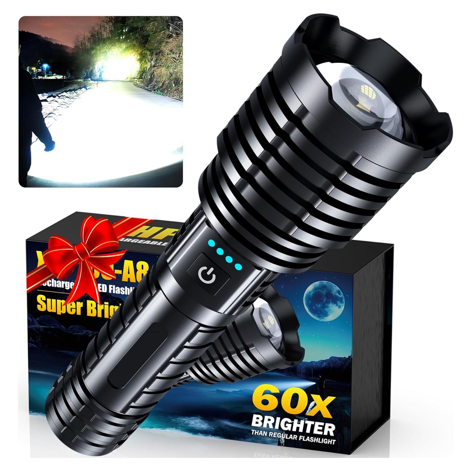 Linterna LED Recargable Grentay XHP-160 2500 Lúmenes IP67