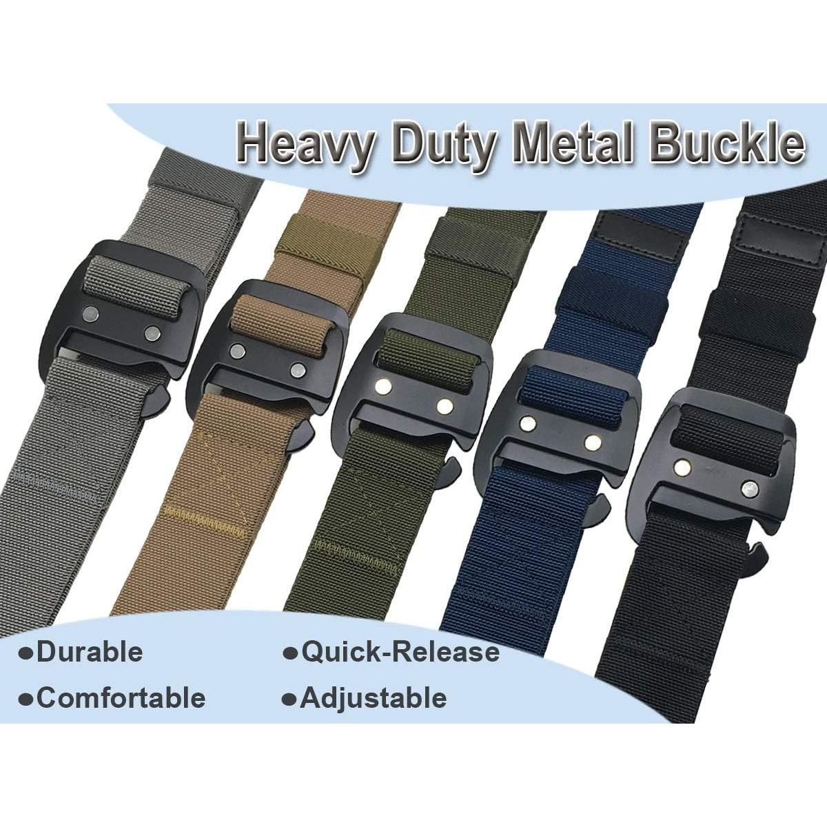 Cinturón Táctico WYuZe Elástico Militar Ajustable 28-56 cm