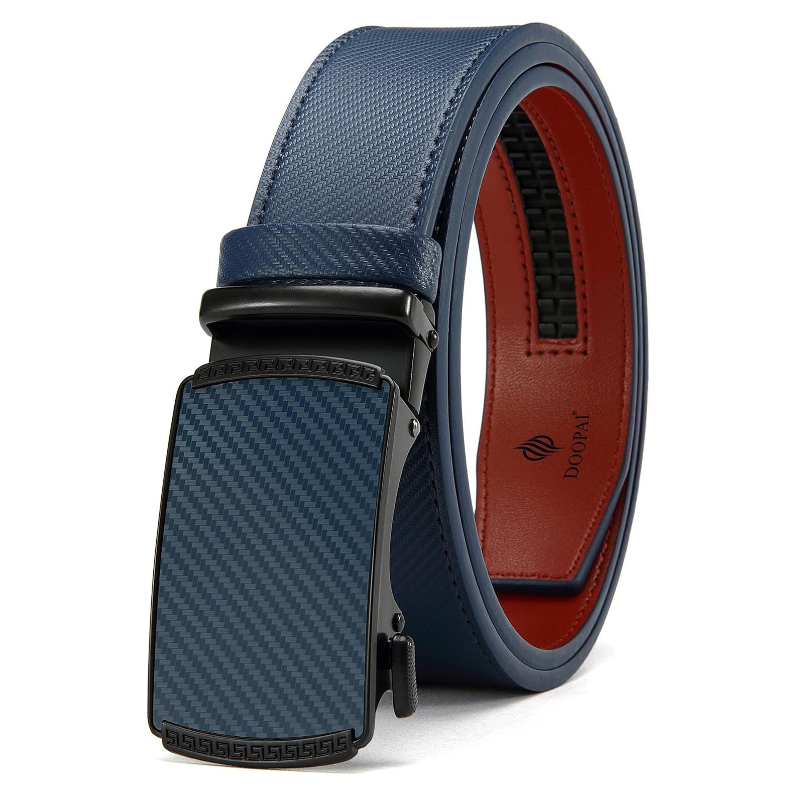 Cinturón DOOPAI de cuero genuino ajustable 3,49 cm