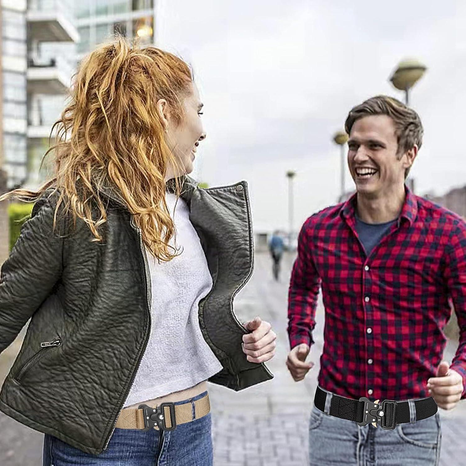 Cinturón Táctico Nylon 4 Piezas Hebilla Rápida 125 cm