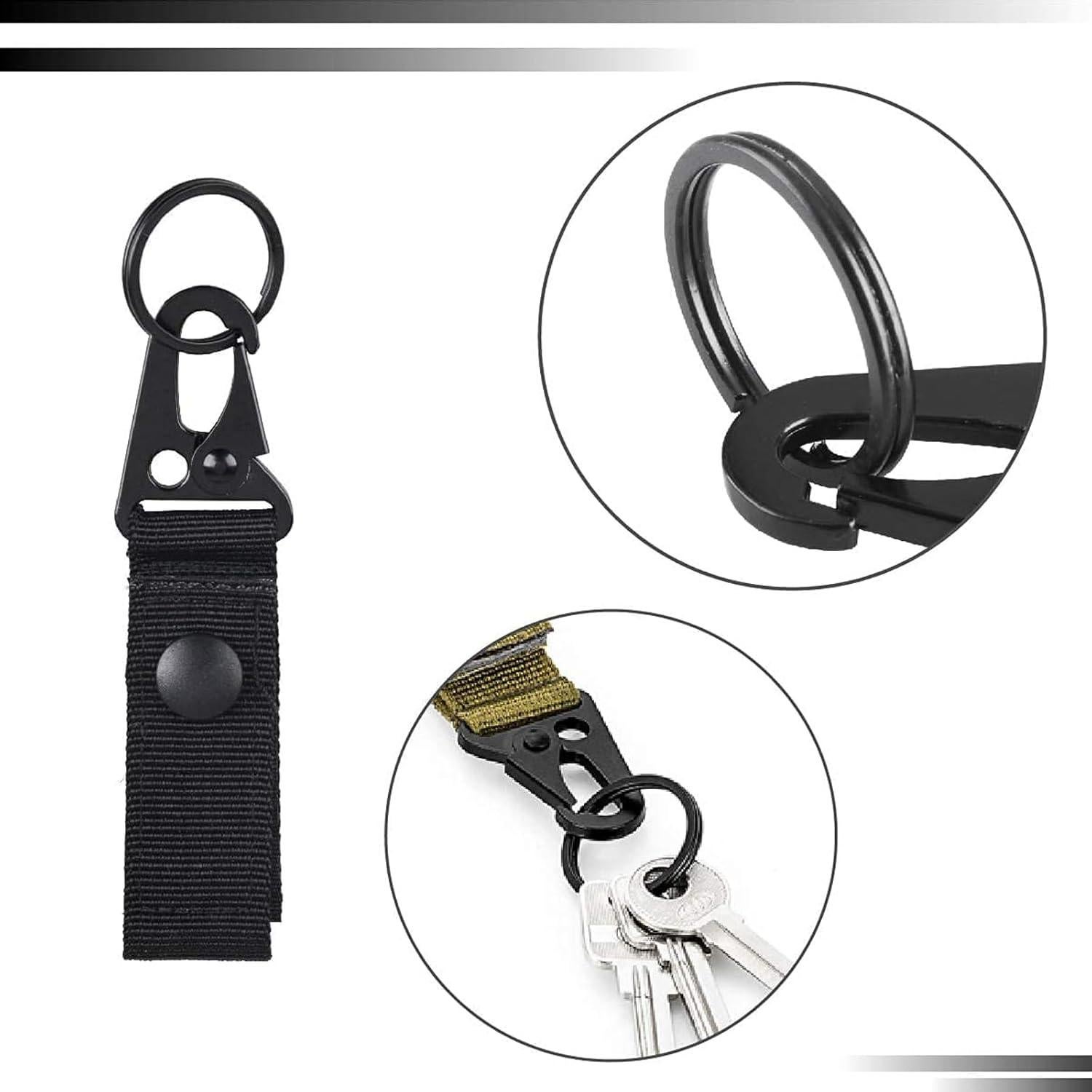 Cinturón Táctico Nylon 4 Piezas Hebilla Rápida 125 cm