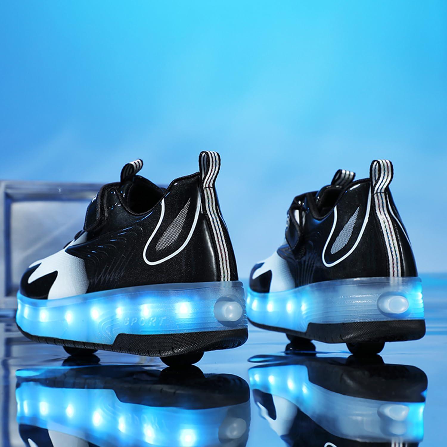 Zapatillas de Patinaje Ehauuo LED Recargables para Niños