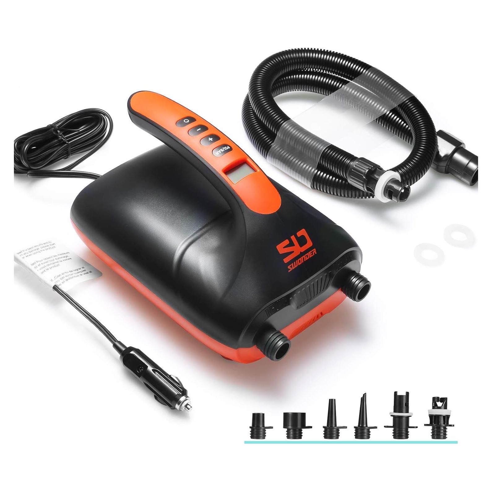 Bomba de Aire Eléctrica Swonder 20PSI para Paddle y Kayak