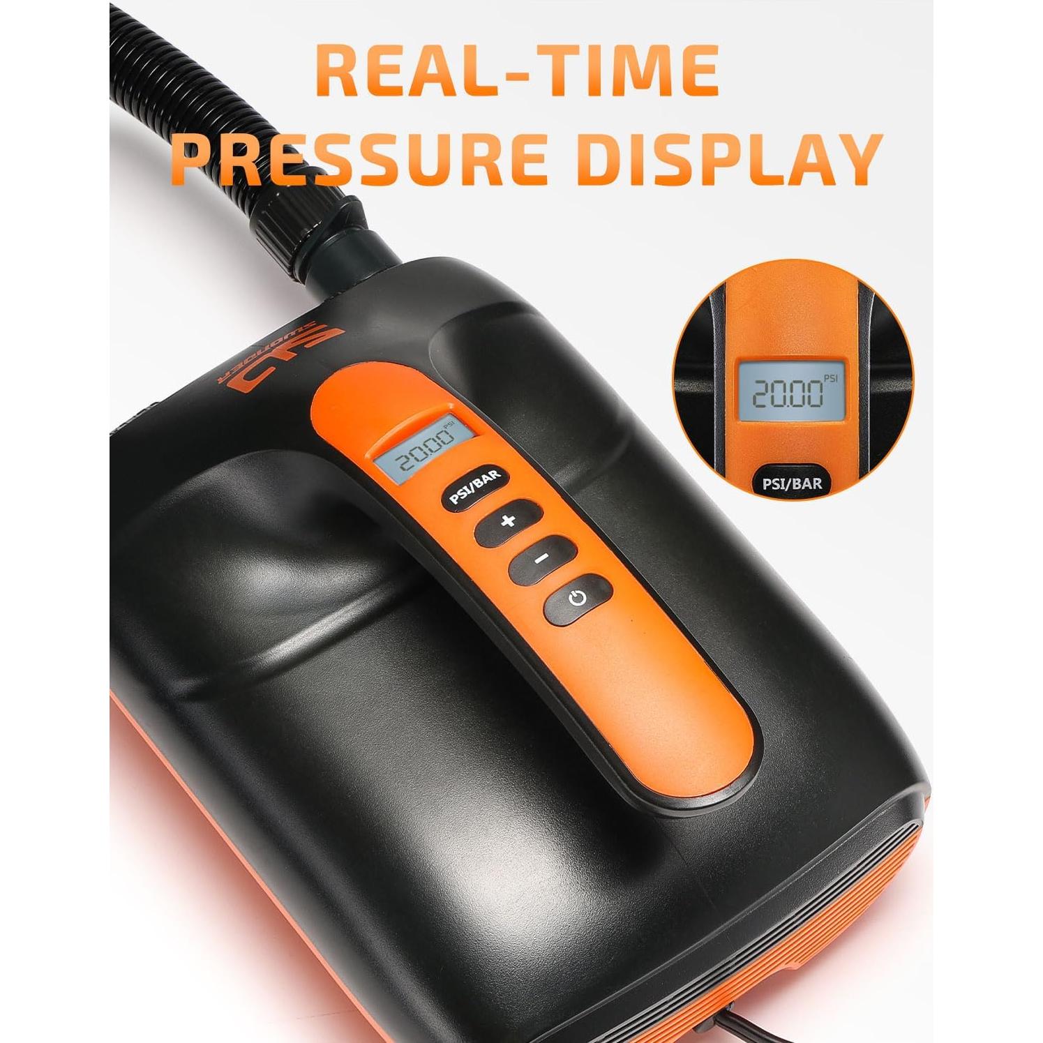 Bomba de Aire Eléctrica Swonder 20PSI para Paddle y Kayak