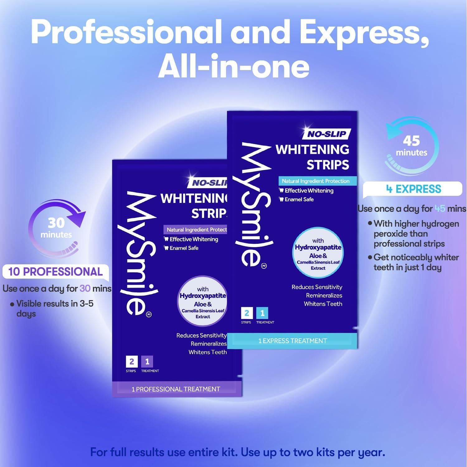 Tiras Blanqueadoras MySmile - 28 Tratamientos Sin Sensibilidad