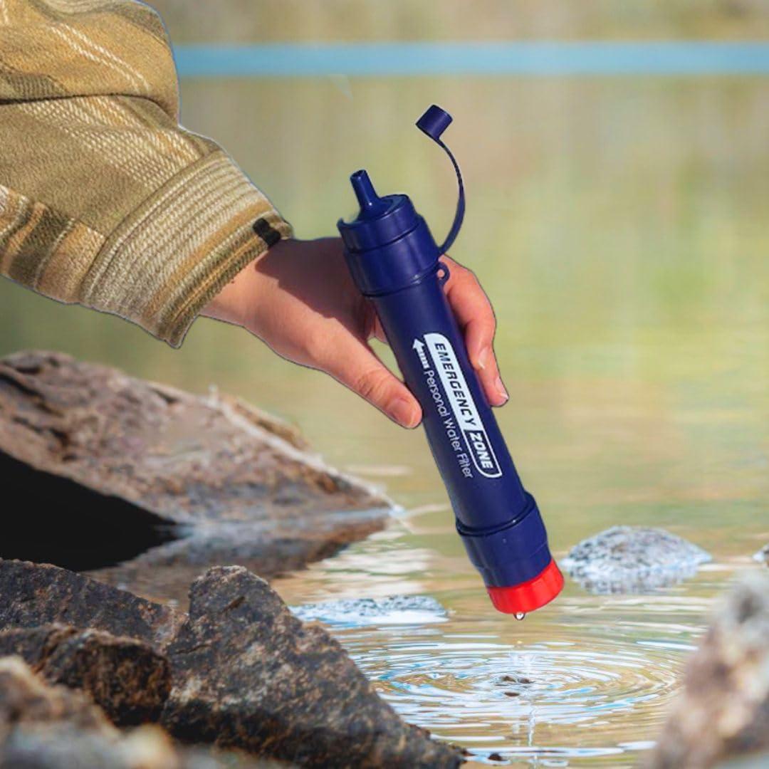 Popote de Filtro de Agua Portátil Emergency Zone - 2 Paquete