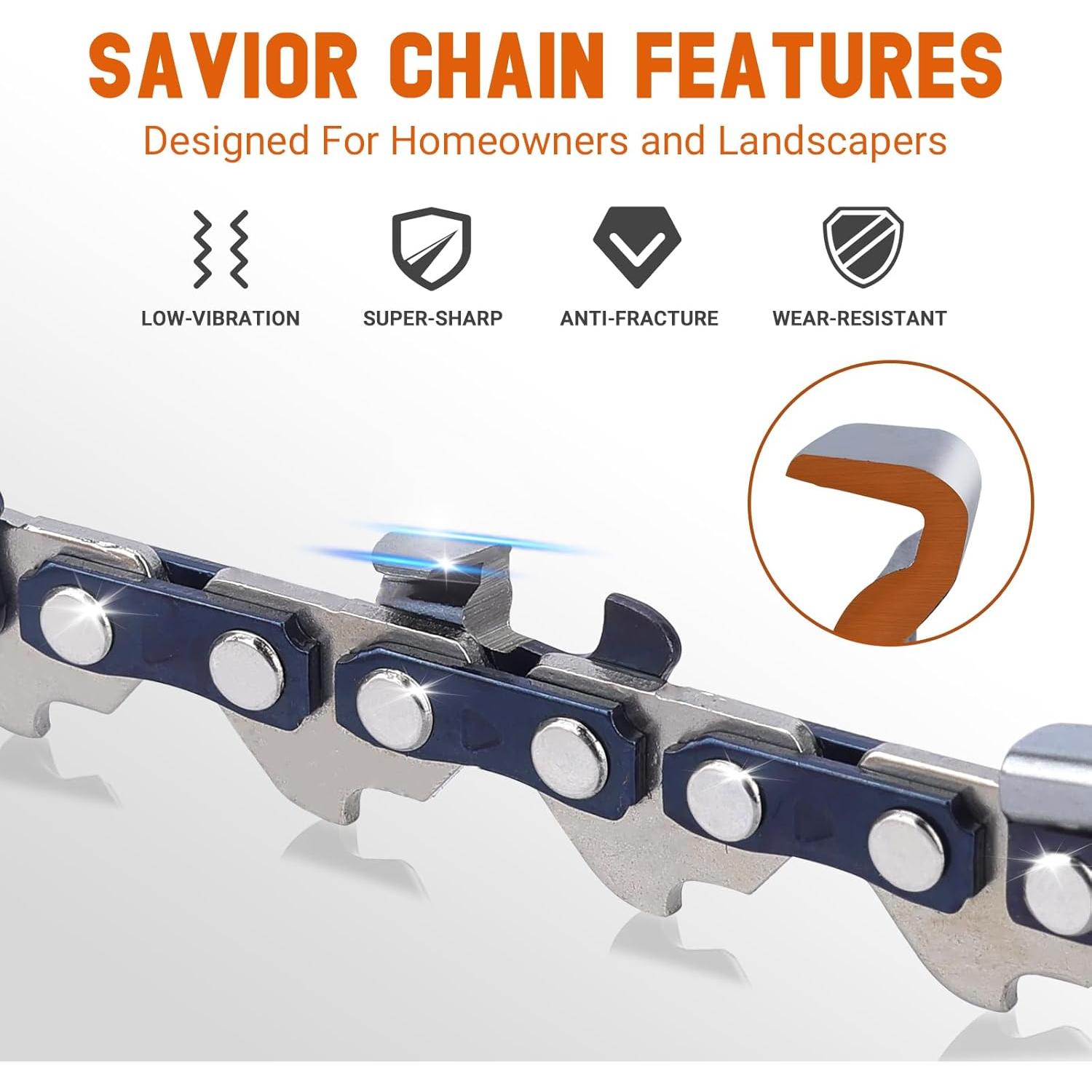 Cadena de Sierra Mini 4" Savior 28DL 1/4"LP .043" para Stihl