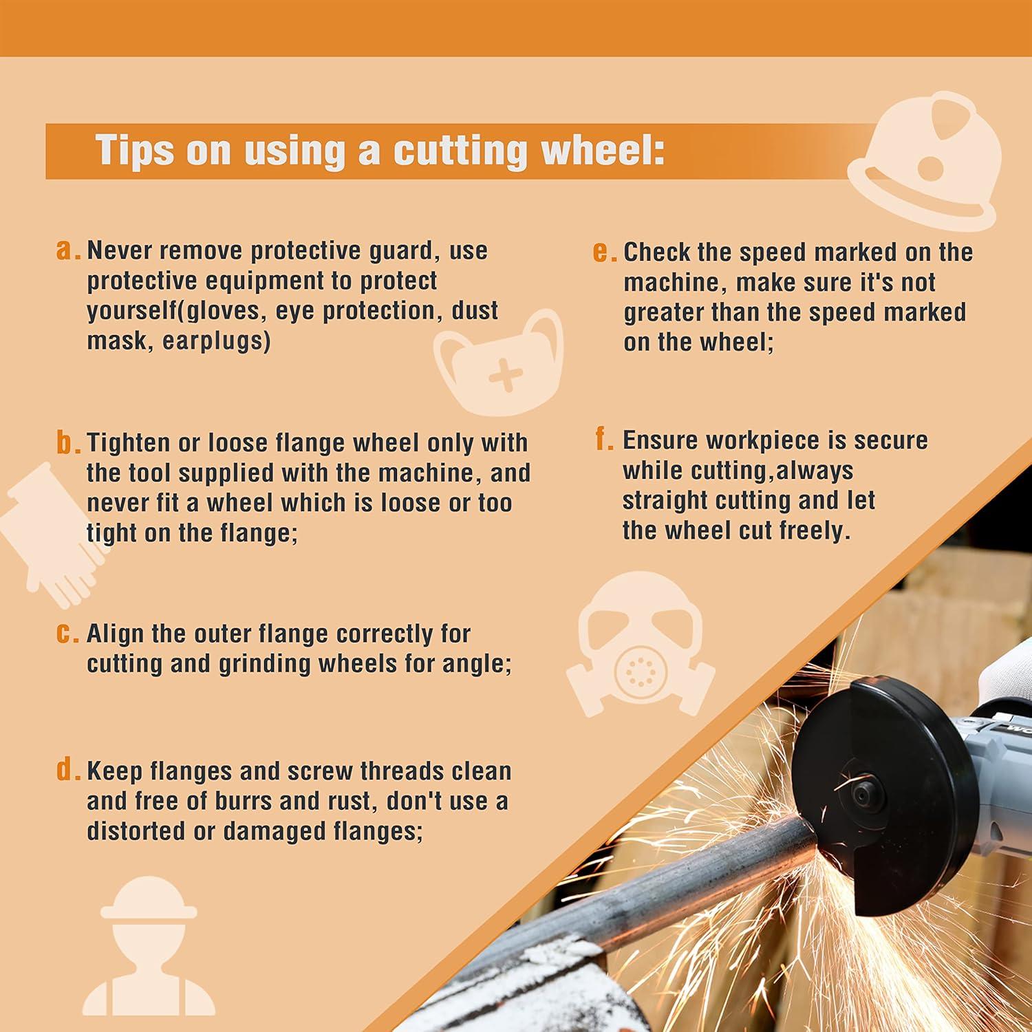 WORKPRO Juego de 10 Discos de Corte 115mm para Metal y Acero Inoxidable