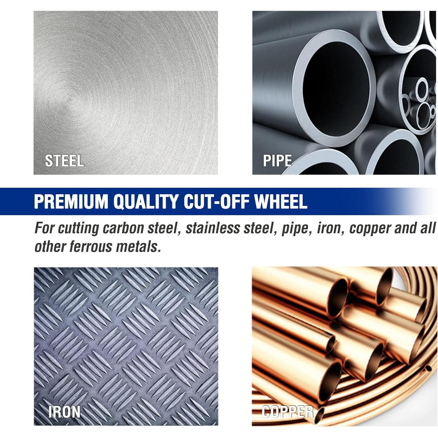 WORKPRO Juego de 10 Discos de Corte 115mm para Metal y Acero Inoxidable