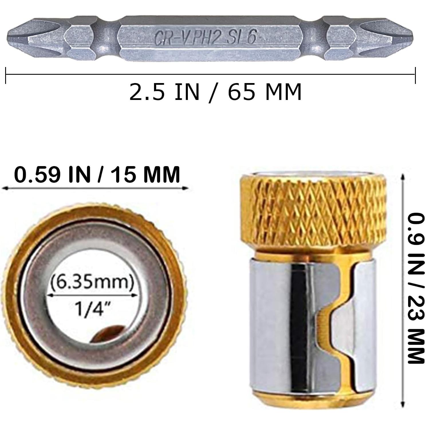 Anillo Magnético de Cabeza de Destornillador TIEEC - 3 Piezas