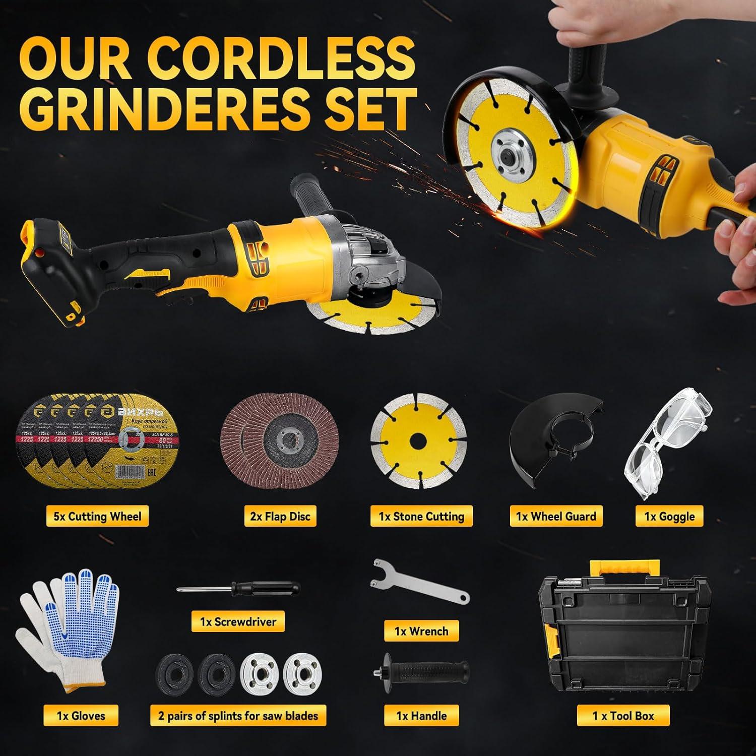 Amoladora Angular Inalámbrica DEWALT 20V 125mm 10000RPM