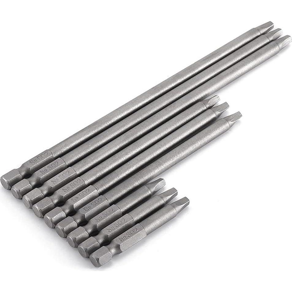 Juego de 9 Puntas de Destornillador Magnéticas SQ2 Saipe 50/100/150mm