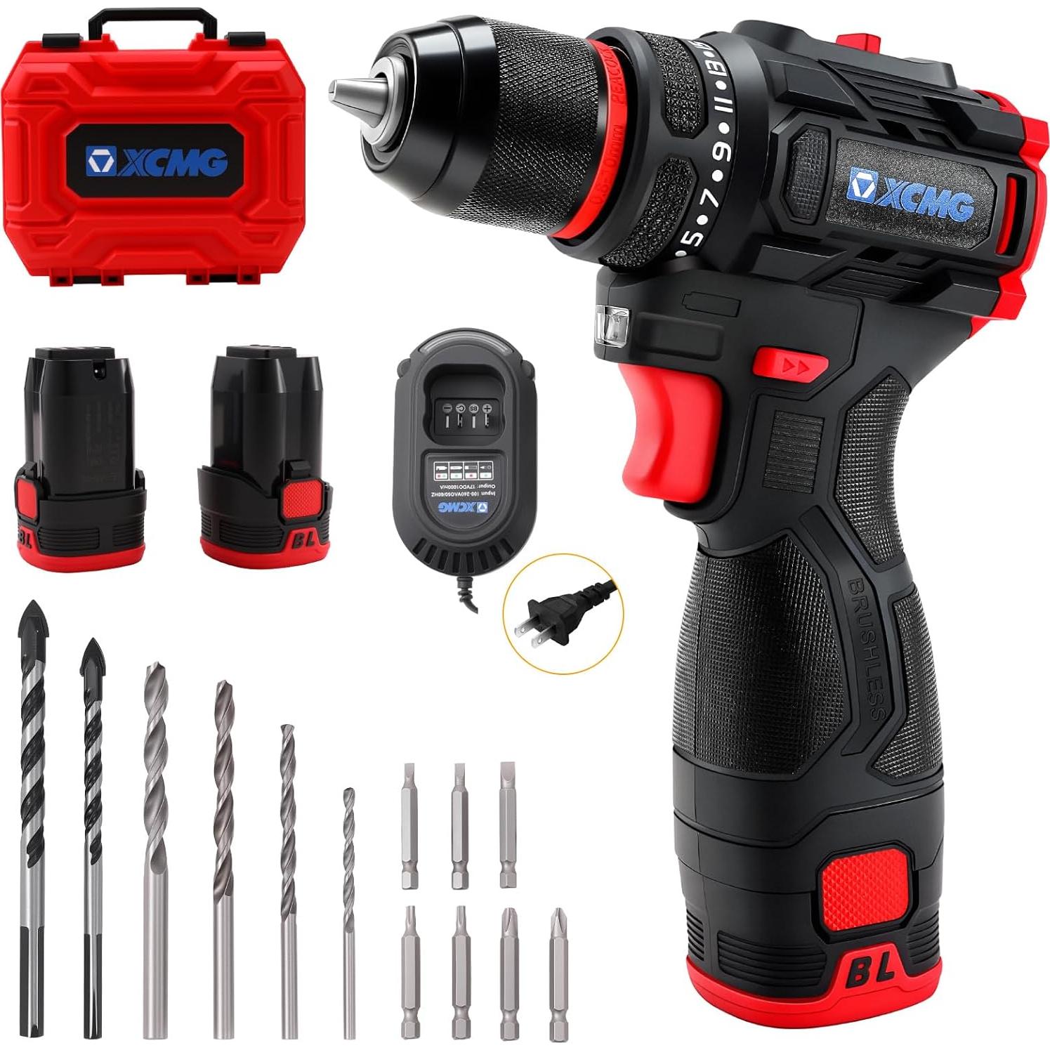 Taladro Inalámbrico HLPERWORKX 16.8V, 55Nm, 1750 RPM, Doble Batería