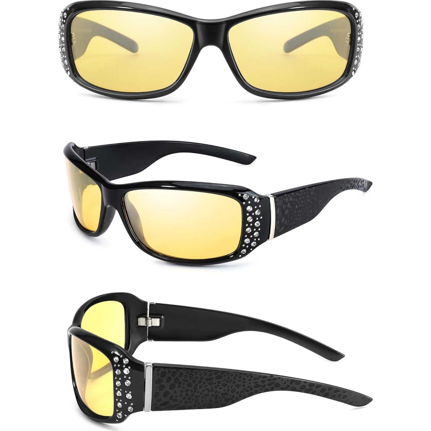 Gafas de Conducción Nocturna IGNAEF® Mujeres Amarillas Polarizadas