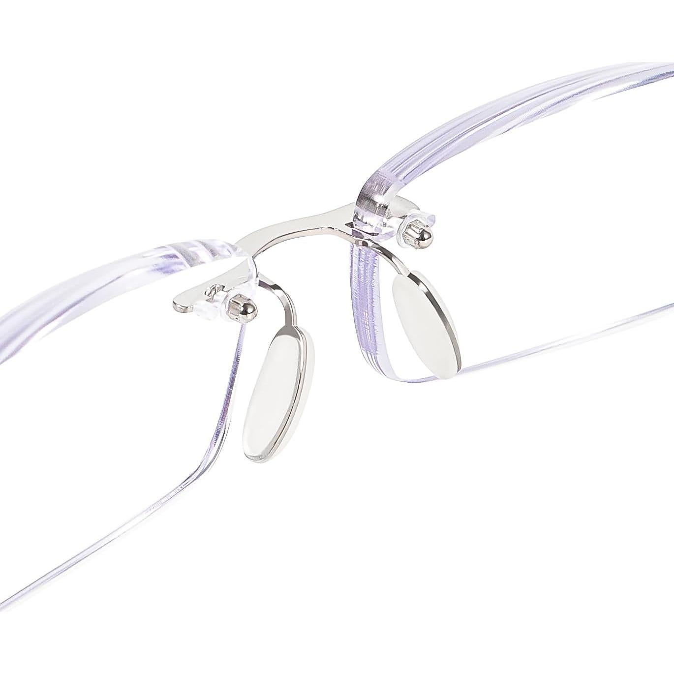 Gafas de Lectura Sin Montura TR90 2 Paquetes Filtro Luz Azul