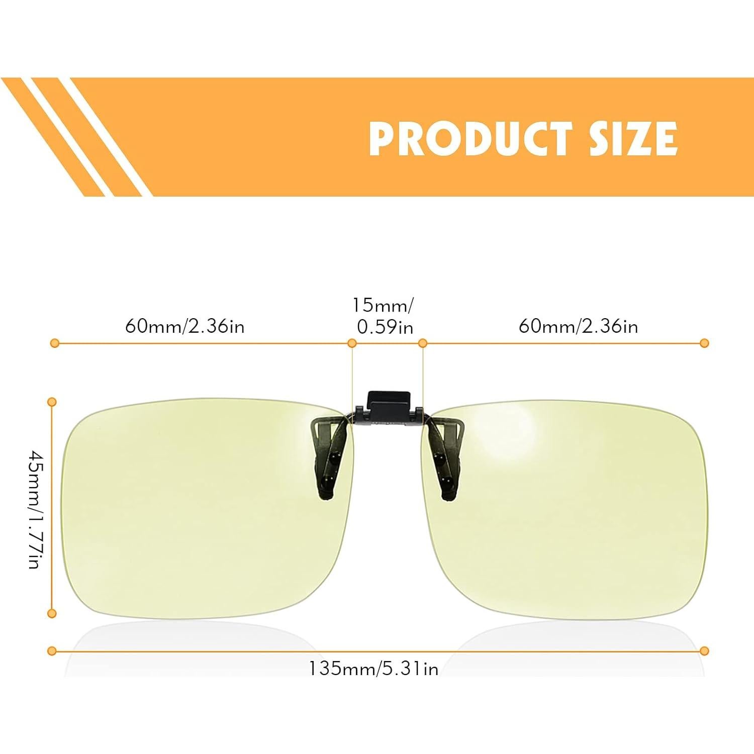 Gafas de Prescripción con Clip Ámbar para Luz Azul PSI