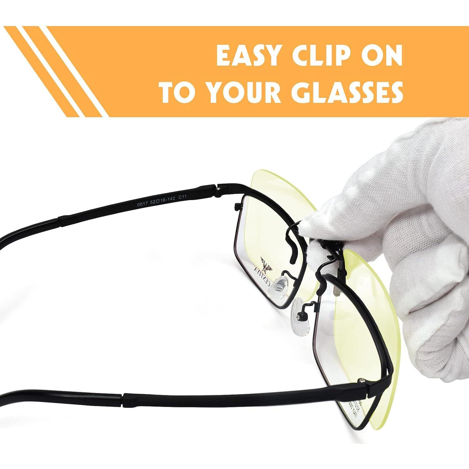 Gafas de Prescripción con Clip Ámbar para Luz Azul PSI