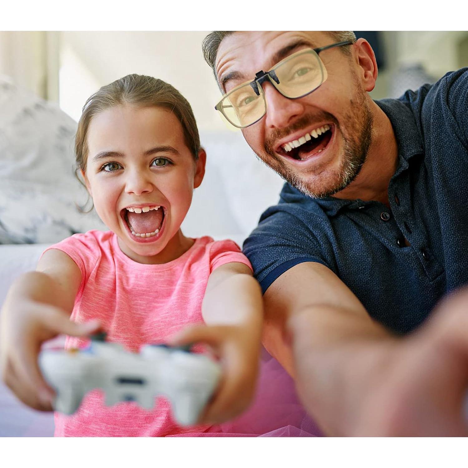 Gafas de Prescripción con Clip Ámbar para Luz Azul PSI