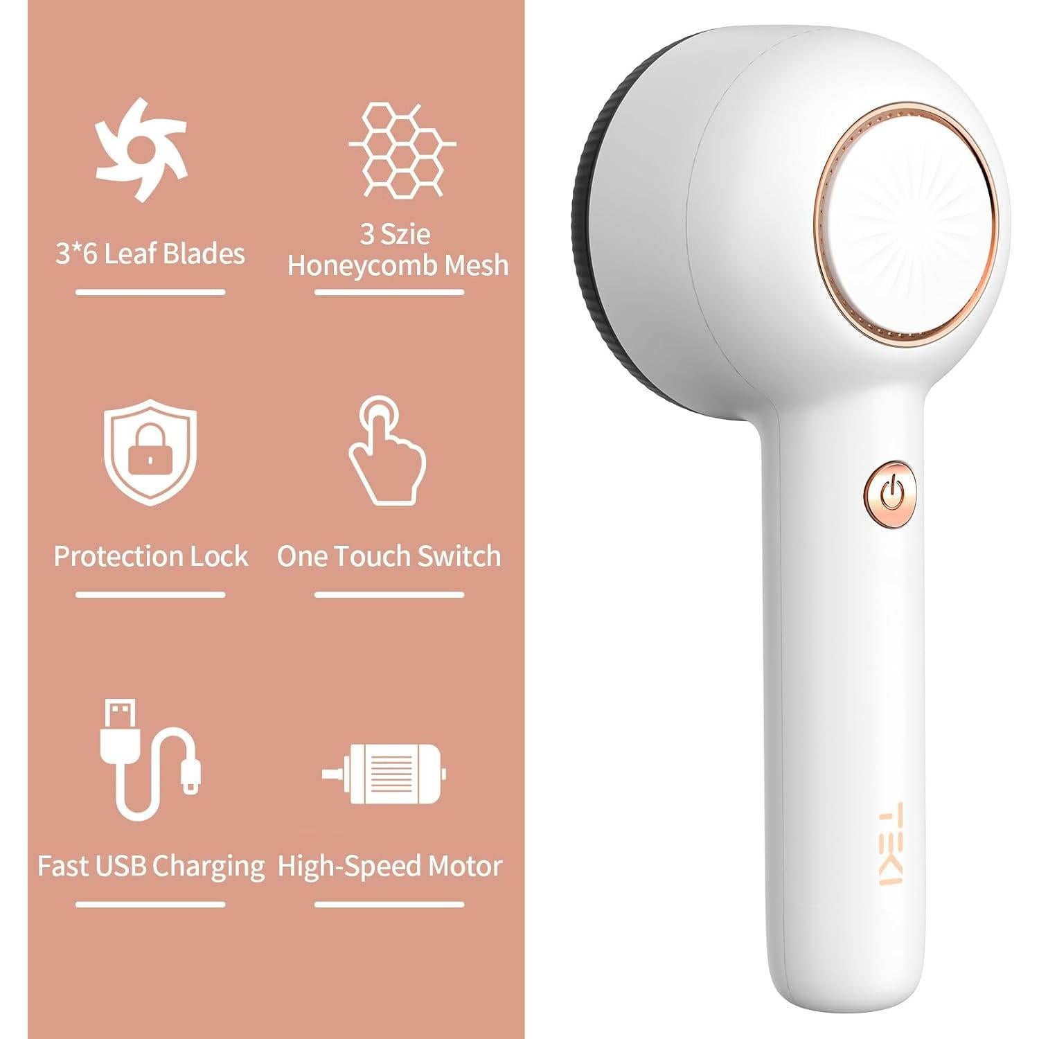 Raspador de Tela TEKI Eliminador de Pelusa Recargable USB