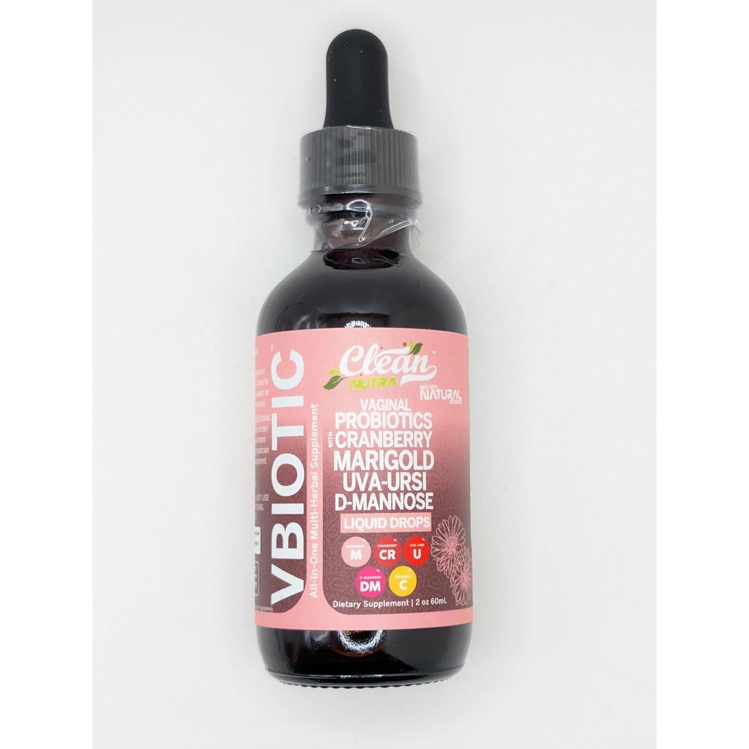 Probiotico Vaginal Clean Nutraceuticals 1300mg Gotas Líquidas