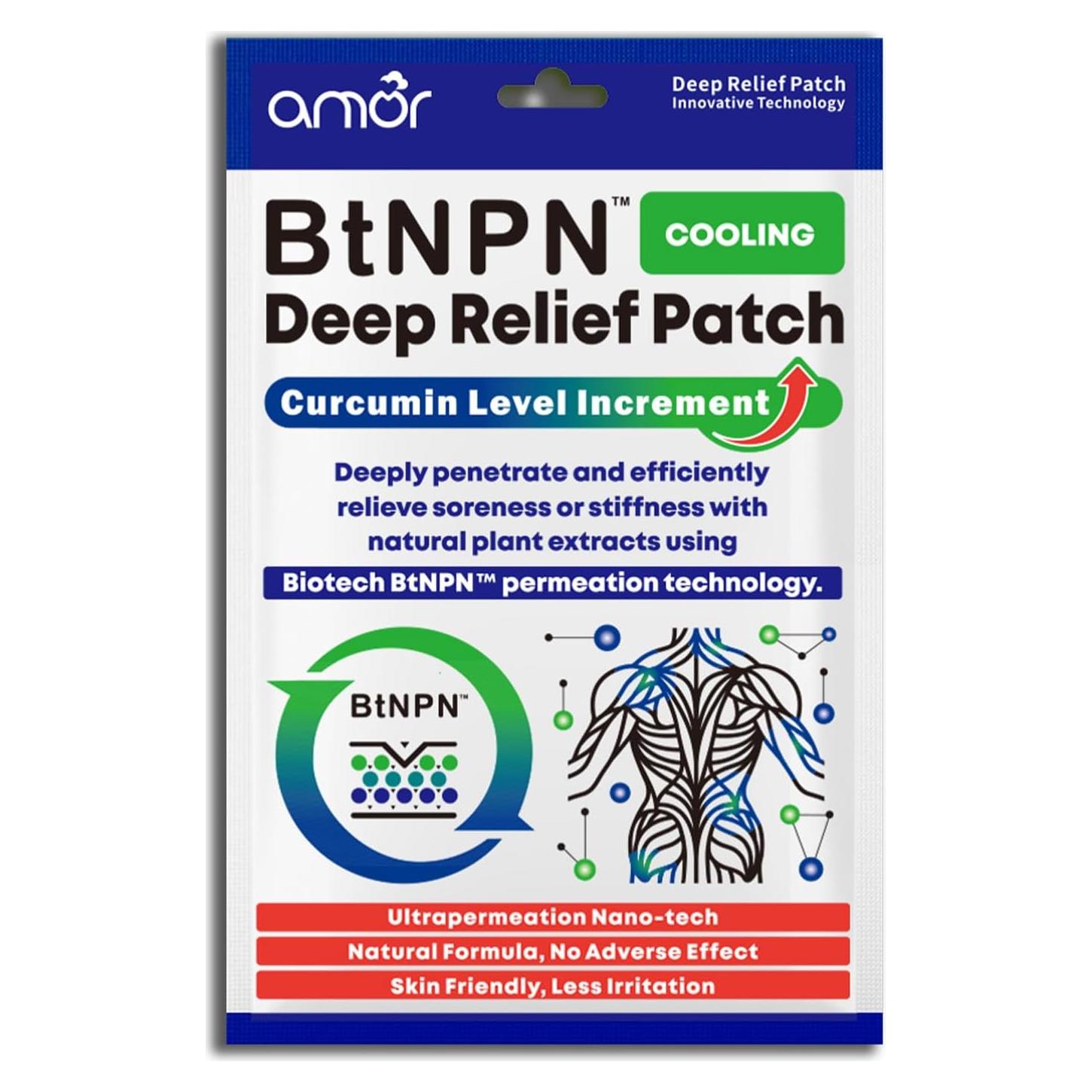 Parches Tópicos de Cúrcuma y Curcumina Amor - 6 Parches 13x9cm