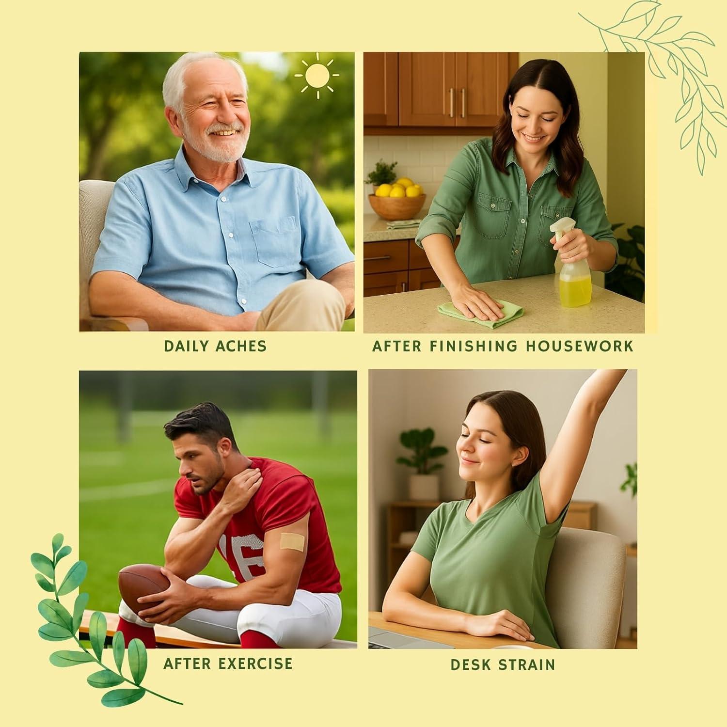 Parches Tópicos de Cúrcuma y Curcumina Amor - 6 Parches 13x9cm