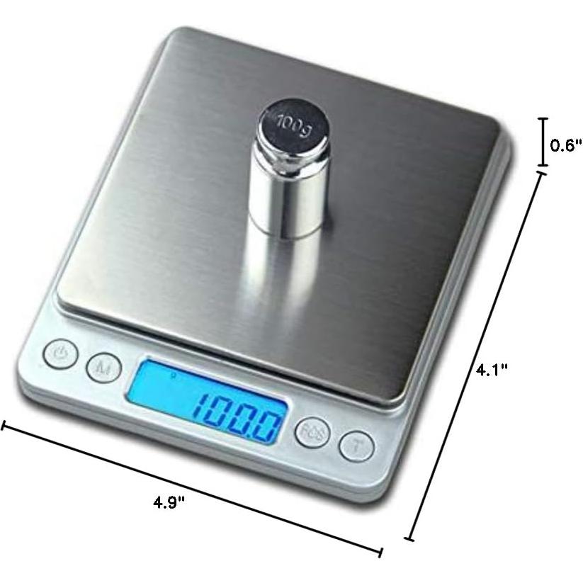 Báscula de Cocina Digital Sosee 3kg/0.1g Acero Inoxidable