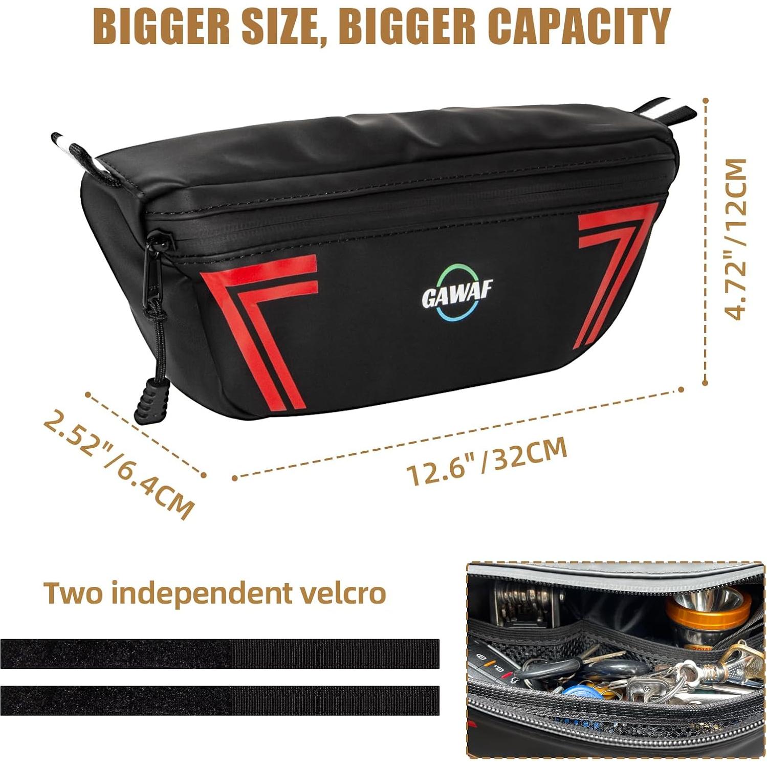 Bolsa de Manillar de Motocicleta GAWAF Chebabao-1 Impermeable 1.5L
