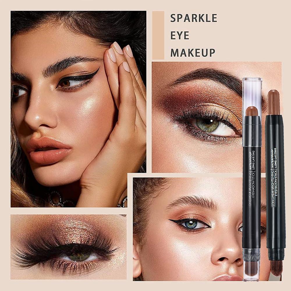 Lápiz de Sombra de Ojos Melsintern 12 Colores Mate y Brillo