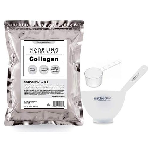 Mascarilla Peel Off EstheSKIN 1kg Colágeno + 3 Tazones Mezcladores