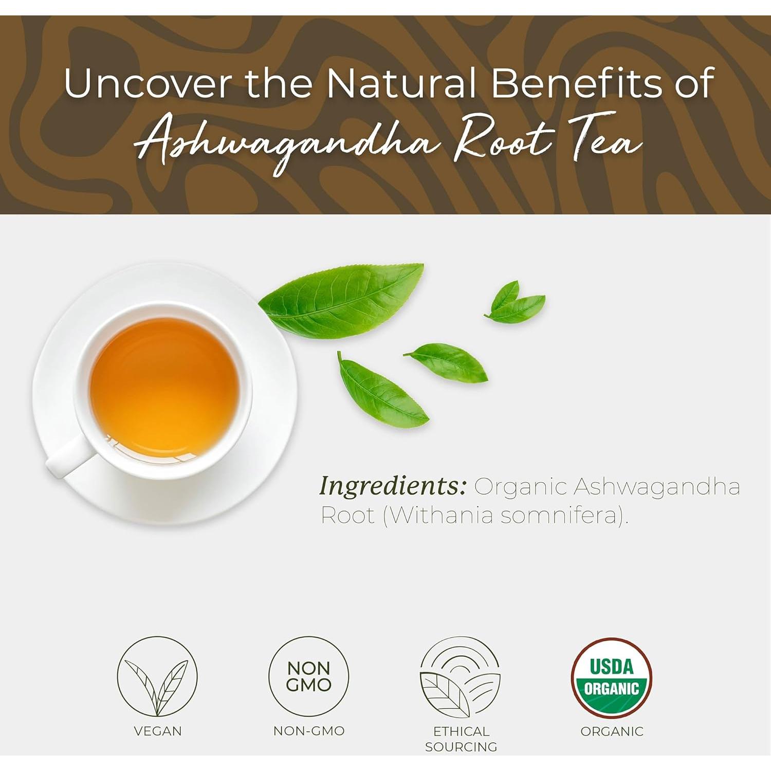 Té Herbal Orgánico de Ashwagandha Starwest - 20 Bolsitas