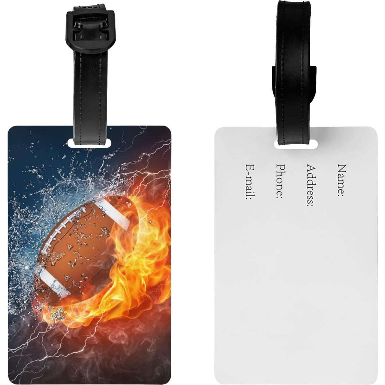 Etiqueta de Equipaje Deportiva SNAPMADE Fútbol 8.5x5.4cm