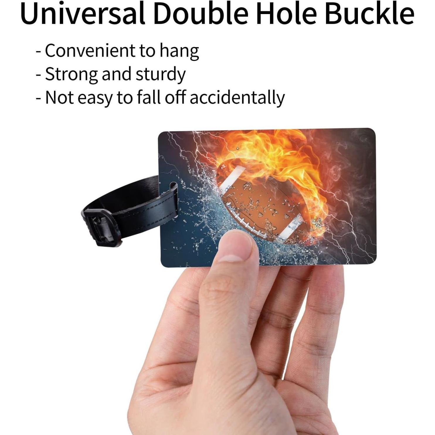 Etiqueta de Equipaje Deportiva SNAPMADE Fútbol 8.5x5.4cm