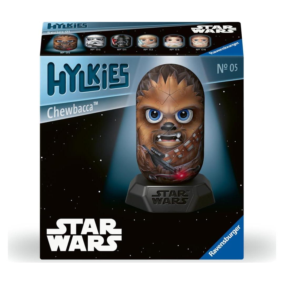 Figura Coleccionable Chewbacca Hylkies Ravensburger 3D 12.6 cm