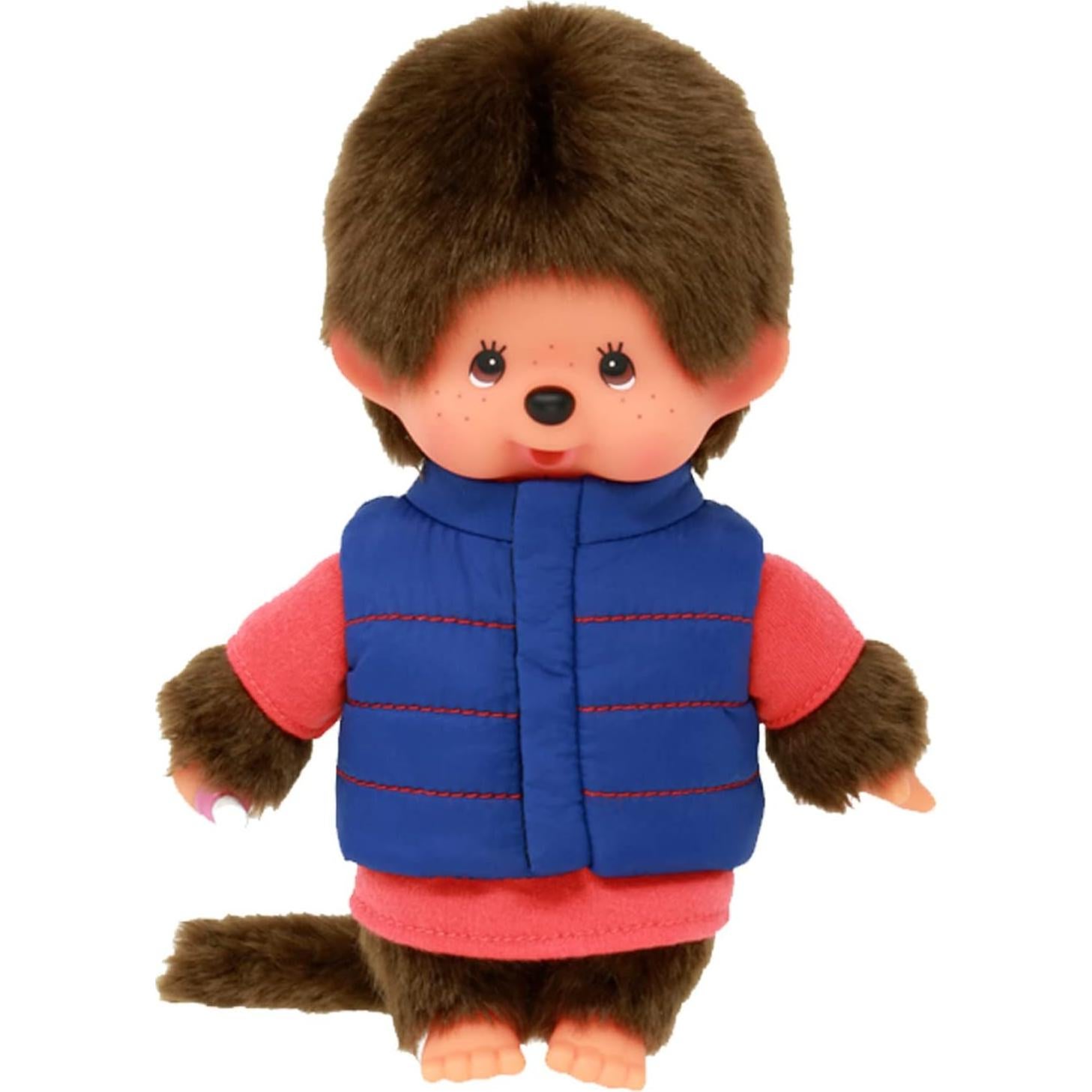 Monchhichi Bandai 20 cm Peluche con Chaqueta de Plumas