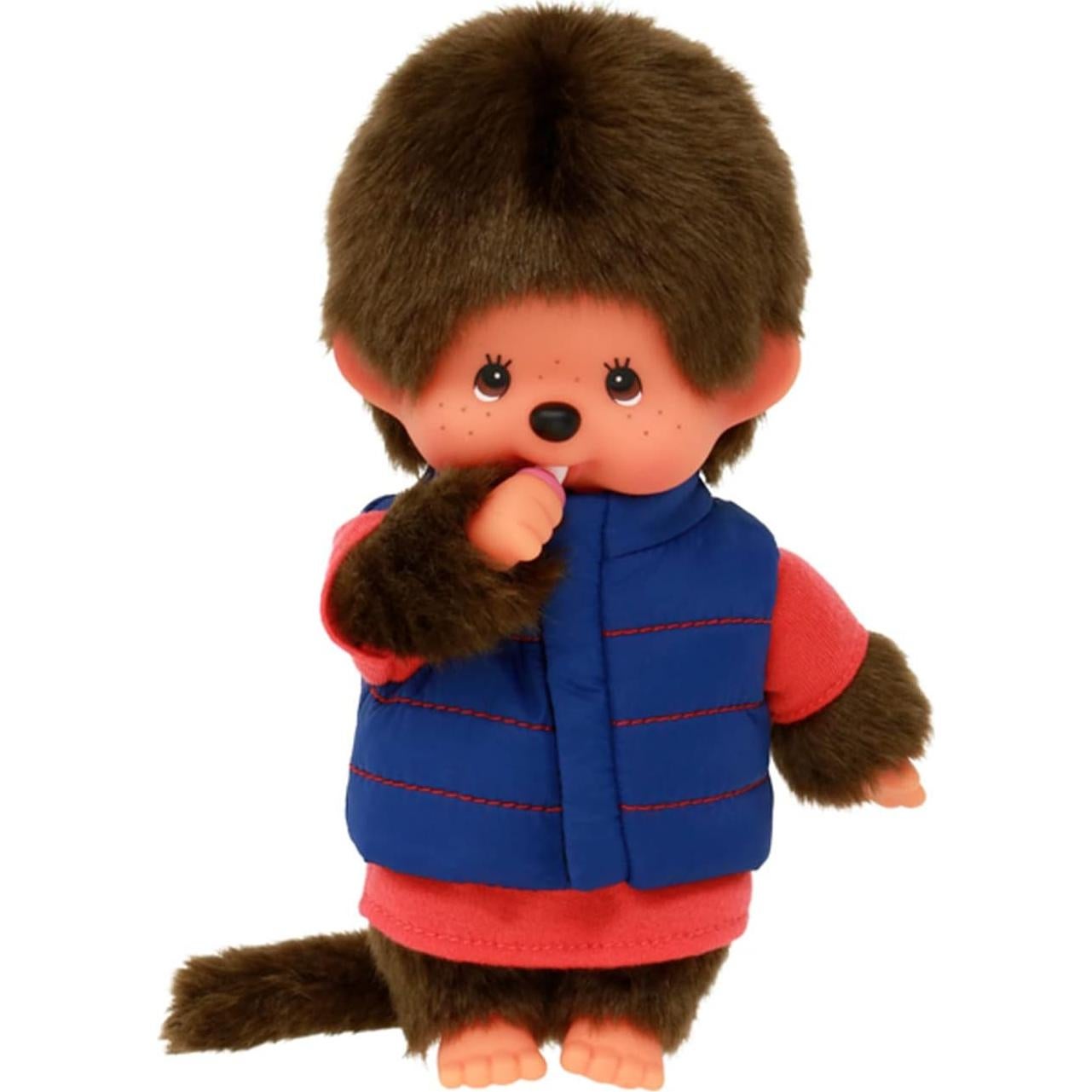 Monchhichi Bandai 20 cm Peluche con Chaqueta de Plumas