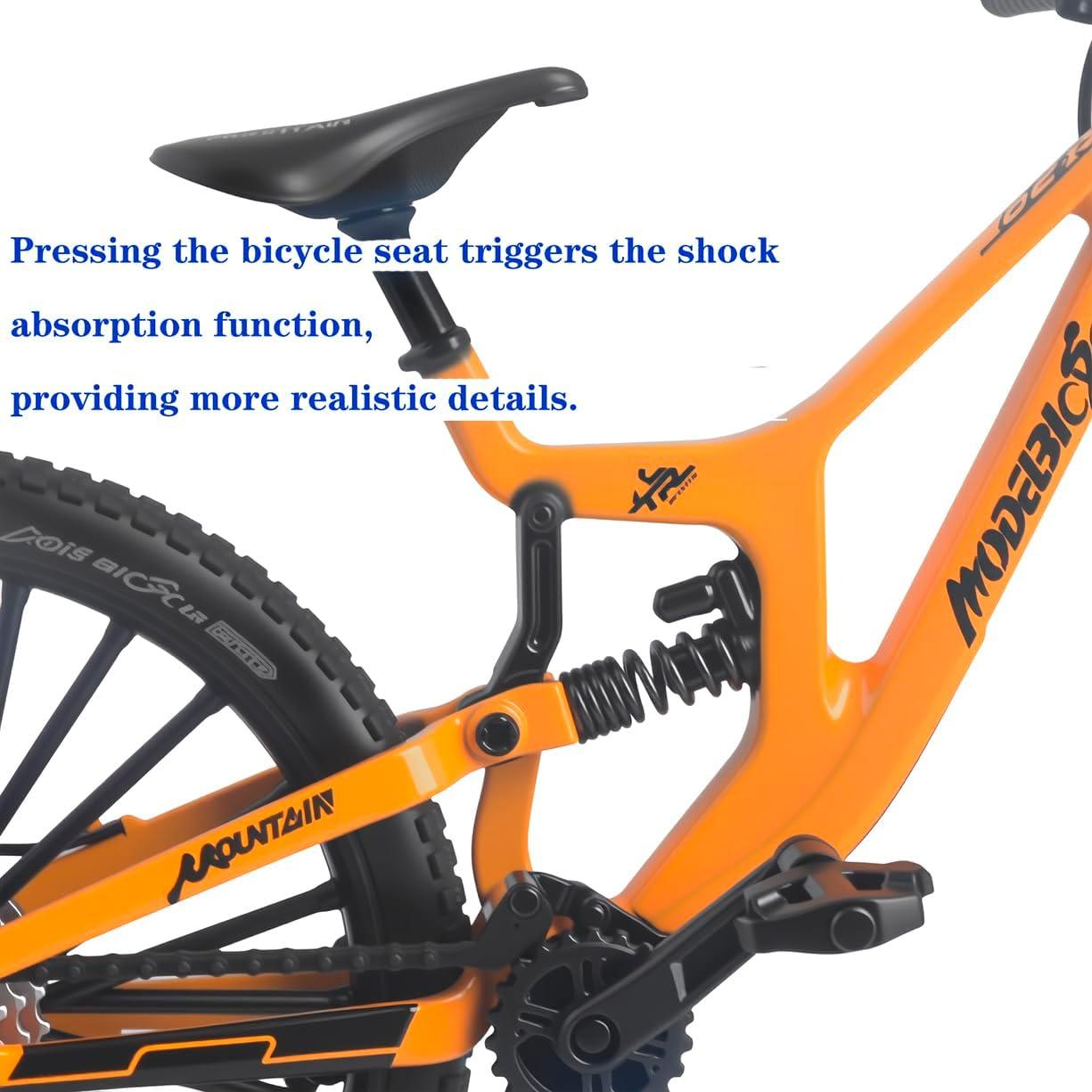 Bicicleta de Montaña Die-Cast 1:8 Ziyue Amarillo