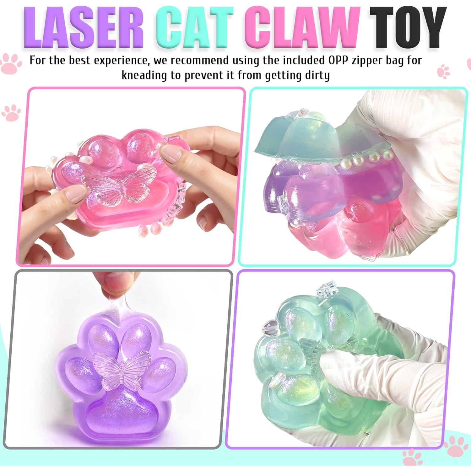 Kit de 3 Squishies Taba de Pata de Gato - Juguetes Sensoriales