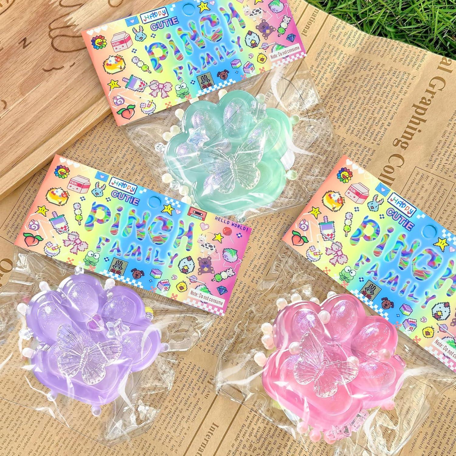 Kit de 3 Squishies Taba de Pata de Gato - Juguetes Sensoriales