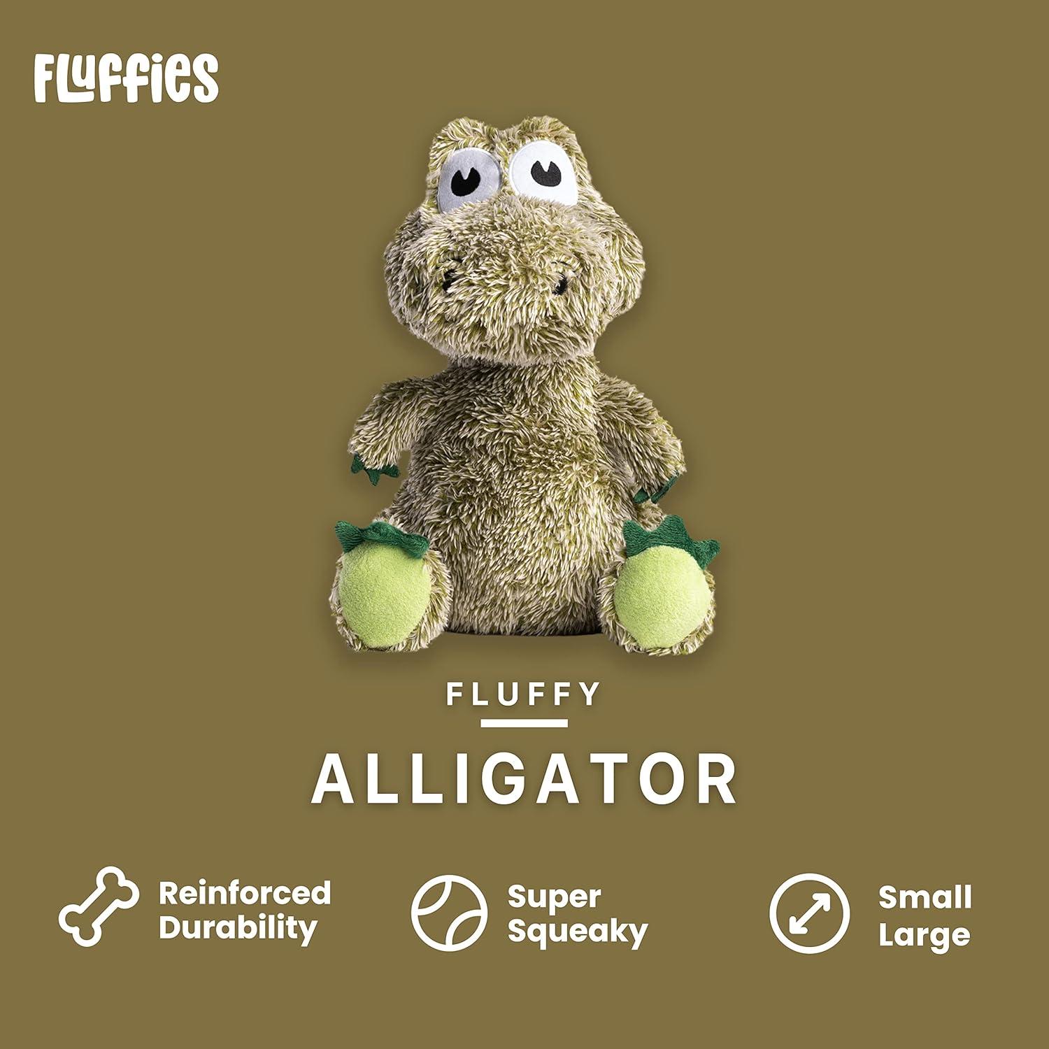 Juguete de Peluche para Perros Fabdog Cocodrilo Pequeño 29cm