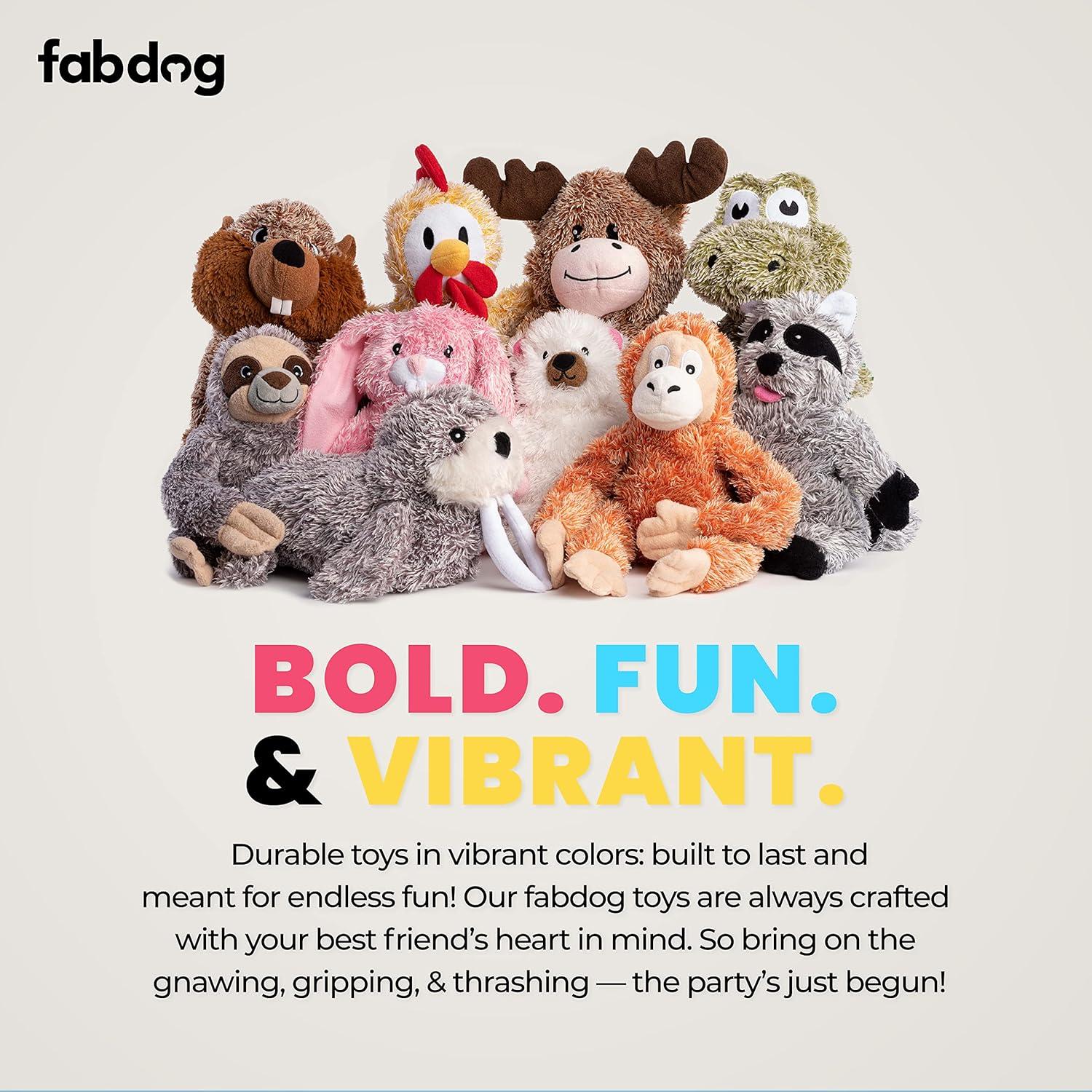 Juguete de Peluche para Perros Fabdog Cocodrilo Pequeño 29cm